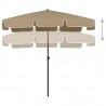 Sombrilla de playa taupe 200x125 cm 5