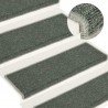 Tapete/carpete para degraus 15 pcs 65x21x4 cm verde 1