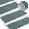 Alfombras de peldaños de escalera 15 uds azul 65x21x4 cm 1