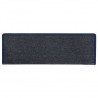 Alfombras de peldaños de escalera 15 uds gris y azul 65x21x4 cm 4