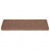 Tapete/carpete para degraus 15 pcs 65x21x4 cm castanho 3