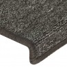 Alfombras de peldaños de escalera 15 uds gris y negro 65x21x4cm 5
