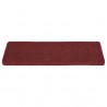 Carpetes de degraus de escada 15 uas vermelho mate 65x21x4 cm 3