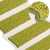 Alfombras de peldaños de escalera 15 uds verde 65x21x4 cm 1