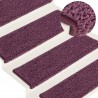 Tapete de escada 15uds roxo escuro 65x21x4cm 1