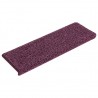 Alfombras de peldaños de escalera 15uds morado oscuro 65x21x4cm 2