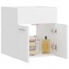 Armario para lavabo madera contrachapada blanco 41x38.5x46 cm 3