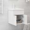 Armario para lavabo madera contrachapada blanco 41x38.5x46 cm 4