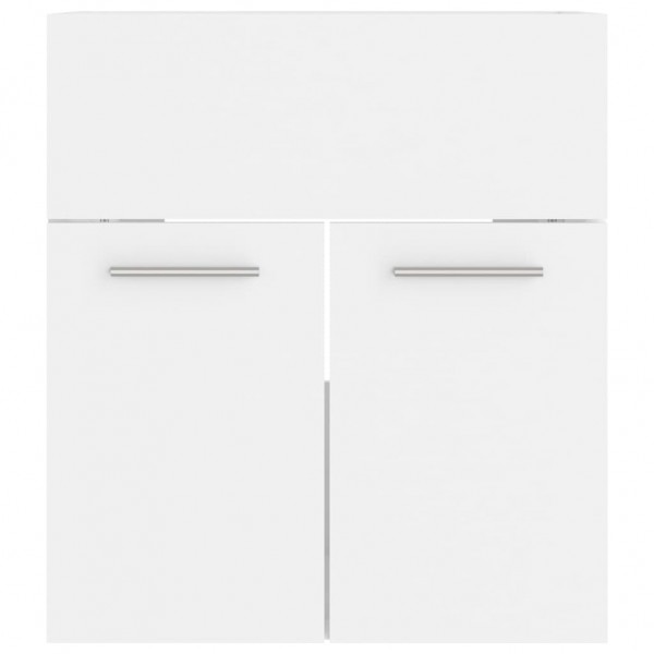 Armario para lavabo madera contrachapada blanco 41x38.5x46 cm M 5