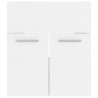 Armario para lavabo madera contrachapada blanco 41x38.5x46 cm 5