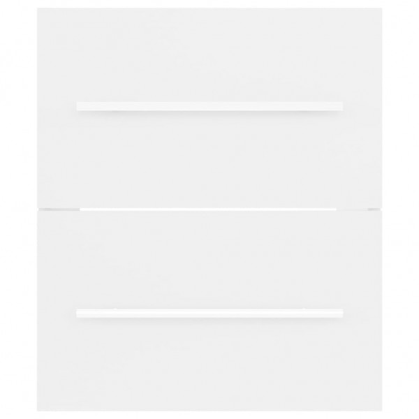 Armario para lavabo madera contrachapada blanco 41x38.5x48 cm M 4