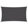 Toldo de vela rectangular de tela oxford gris antracita 2x4.5 m 1