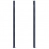Postes de cerca 2 pcs alumínio 185 cm cinzento-escuro 3