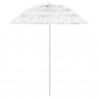 Sombrilla de playa Hawaii blanca 180 cm 1