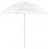 Sombrilla de playa Hawaii blanca 240 cm 1