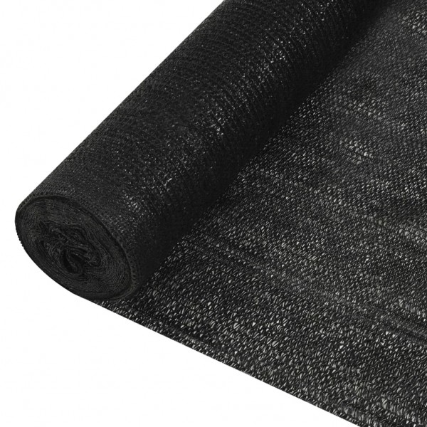 Red de privacidad HDPE negro 1.5x50 m 195 g/m² D