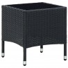 Mesa de jardim 40x40x45 vime PE preto 1