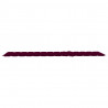 Cojín de tumbona de tela Oxford rojo tinto 200x70x3 cm 4