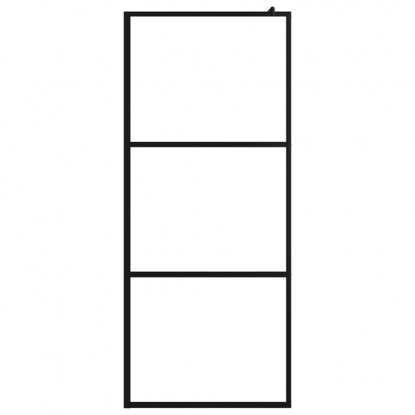 Divisória de chuveiro vidro transparente ESG 115x195 cm preto M 3