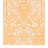 Tapete de exterior 160x230 cm ARAKIL PP laranja e branco 4