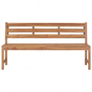 Banco de jardín de madera maciza de teca 170 cm H