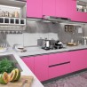Autocolante para móveis 500x90 cm PVC rosa brilhante 1