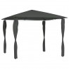 Gazebo 3x3x2.6 m com capas para postes 160 g/m² antracite 1