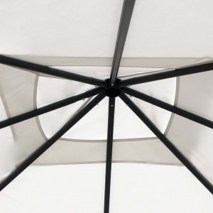 Gazebo 3x3x2.6 m 160 g/m² cor creme H