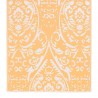 Tapete de exterior 120x180 cm ARAKIL PP laranja e branco 4