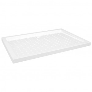 Plato de ducha con puntos ABS blanco 70x100x4 cm H