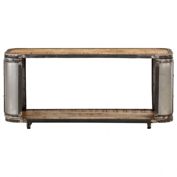 Mueble para la TV madera maciza de mango 90x30x40 cm M 2