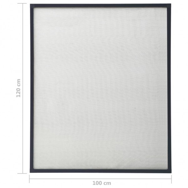 Mosquitera para ventanas gris antracita 100x120 cm M 5