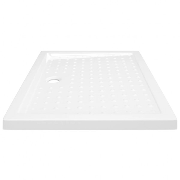 Plato de ducha con puntos ABS blanco 90x70x4 cm M 4