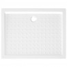 Plato de ducha con puntos ABS blanco 90x70x4 cm 5