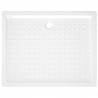 Plato de ducha con puntos ABS blanco 80x100x4 cm 5