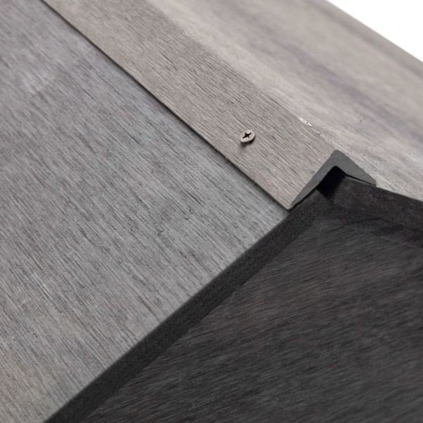Cobertizo para cortacésped WPC gris 80x80x70 cm M 5