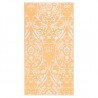 Tapete de exterior 80x150 cm ARAKIL PP laranja e branco 2