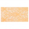 Tapete de exterior 190x290 cm ARAKIL PP laranja e branco 3