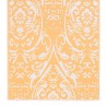 Alfombra de exterior PP naranja y blanco 190x290 cm 4