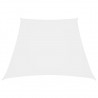 Toldo de vela trapezoidal de tela oxford blanco 3/5x4 m 1