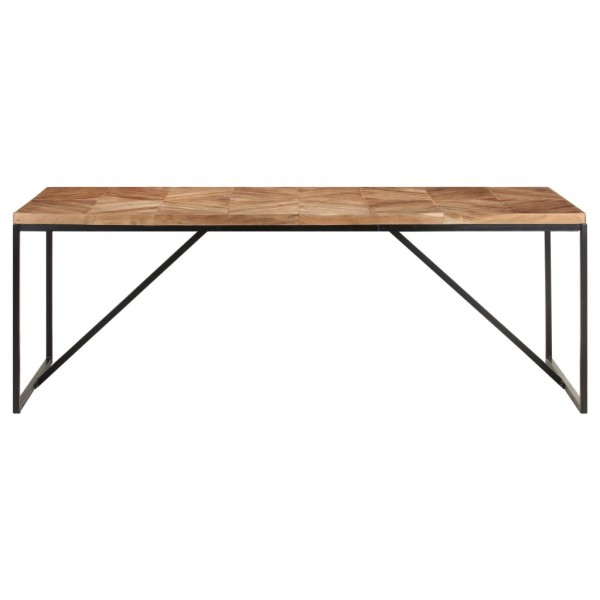 Mesa de jantar 200x90x76 cm madeira acácia maciça e mangueira M 3