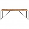 Mesa de jantar 200x90x76 cm madeira acácia maciça e mangueira 3