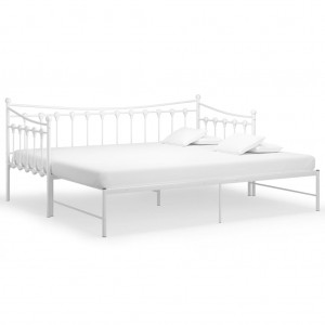 Estrutura sofá-cama de puxar 90x200 cm metal branco H