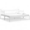 Estrutura sofá-cama de puxar 90x200 cm metal branco 2