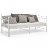 Estrutura sofá-cama de puxar 90x200 cm metal branco 4