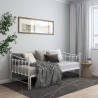 Estrutura sofá-cama de puxar 90x200 cm metal branco 5