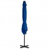 Sombrilla voladiza con poste de aluminio azul celeste 250x250cm 4