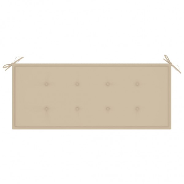 Banco de jardim empilhável c/ almofadão 128.5 cm teca maciça M 5