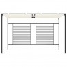 Gazebo com telhado retrátil 3x4x2.3 m 180 g/m² cor creme 2