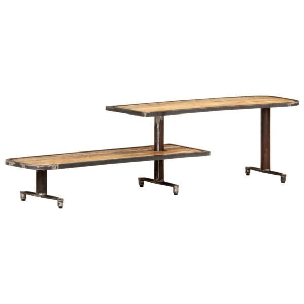 Mueble para TV de madera maciza de mango 160x30x40 cm D